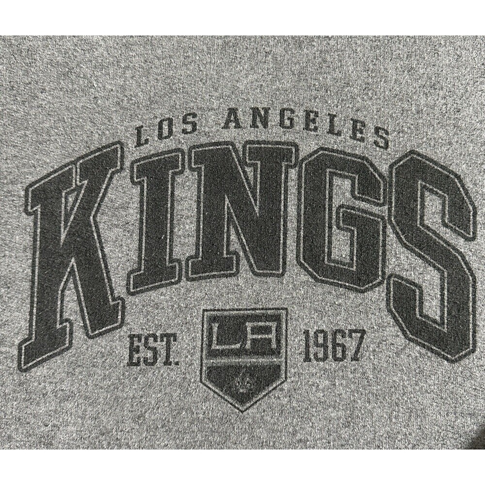 LA Kings Sweatshirt Crewneck Gray NHL Hockey Graphic Pullover Gildan Mens Small